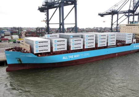 Port of Felixstowe welcomes first methanol-powered ship